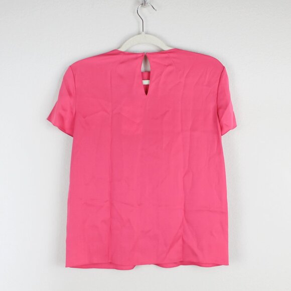 NEW Theory Silk Blend Boxy Fit Stretch Tee – Luxe Workwear/ Everyday Top - Picture 6 of 13
